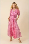 Halebob Estella Organza Maxi Dress In Pink