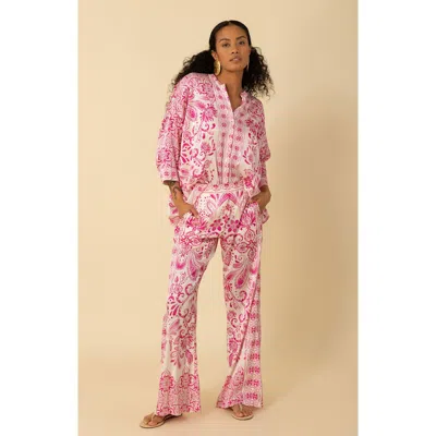 Halebob Frankie Charmeuse Pant In Pink
