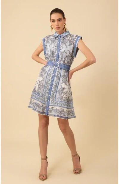 Halebob Holland Organza Dress In Blue