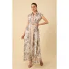 Halebob Holland Organza Maxi Dress In Beige