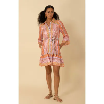 Halebob Julieta Charmeuse Dress In Orange