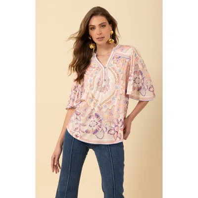 Halebob Kaitlyn Jersey Top In Beige