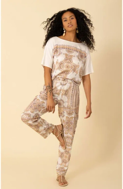 Halebob Katie Cargo Pants In Ivory