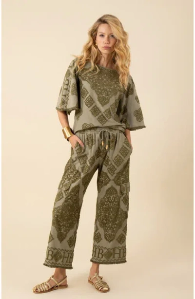 Halebob Leyla Jacquard Top In Olive