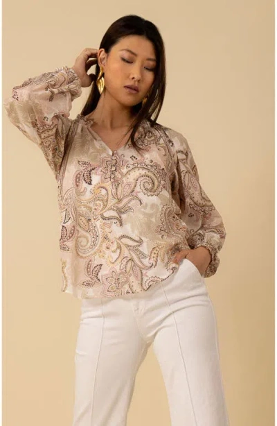 Halebob Mallory Voile Top In Ivory