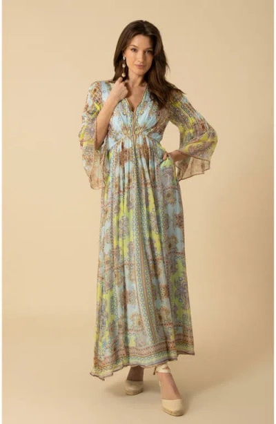 Halebob Mara Maxi Dress In Turquoise