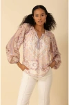 Halebob Michaela Chiffon Top In Beige