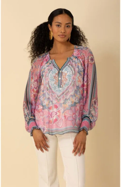 Halebob Michaela Chiffon Top In Pink