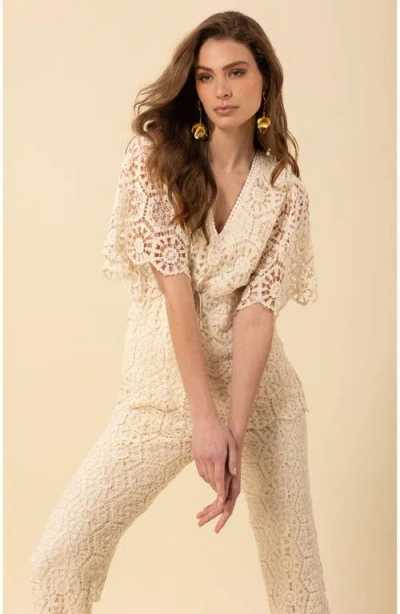 Halebob Oakleigh Crochet Top In Ivory