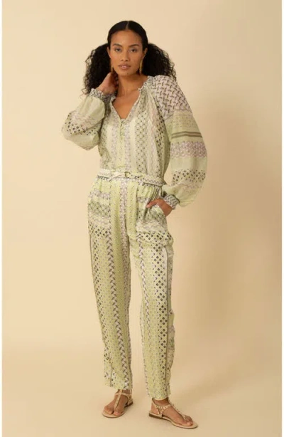 Halebob Rhea Charmeuse Pant In Olive