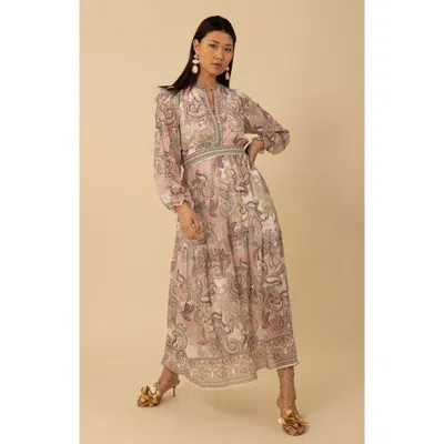 Halebob Shelby Chiffon Long Dress In Ivory