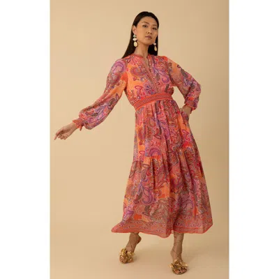 Halebob Shelby Chiffon Long Dress In Pink