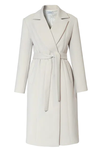 Halewski Coat Michelle Cold Ivory In Bone