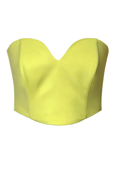 Halewski Corset Lara Wild Lime In Flax Yellow