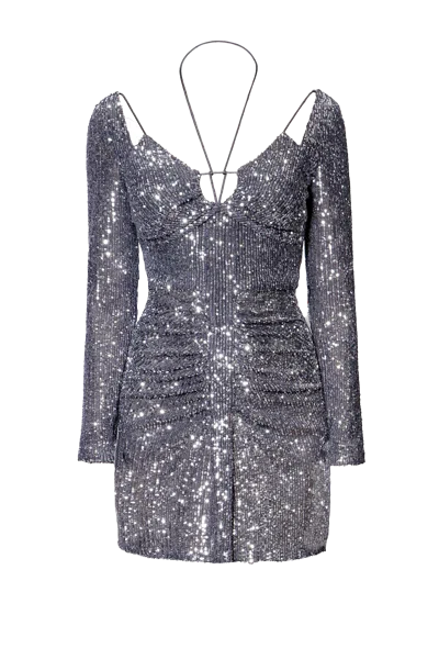Halewski Dress Dianna Mini Silver Diamond