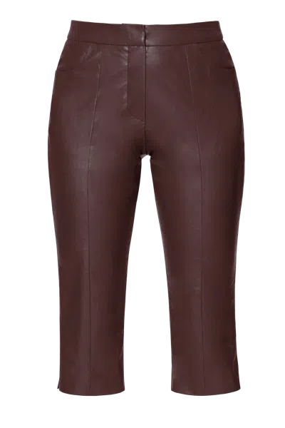 Halewski Pants Capri Dakota Chocolate Brown