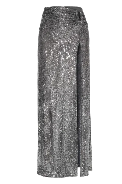 Halewski Skirt Elodia Silver Diamond In Gray
