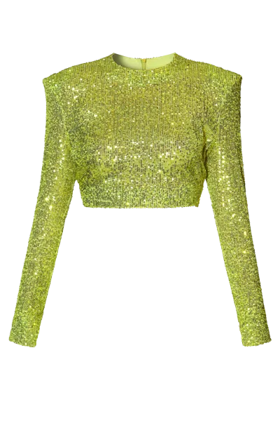 Halewski Top Zoey Lemon Sparkle In Gold