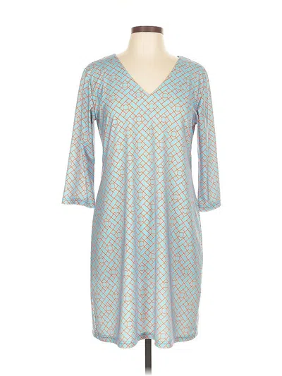 Pre-owned Haley And The Hound Casual Dress In Blue