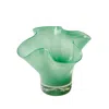 Half Past Seven Green Petite Lettuce Leaf Vase — Agave In Green