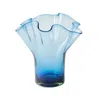 Half Past Seven Lettuce Leaf Vase — Blue In Blue