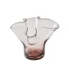 Half Past Seven Pink Petite Lettuce Leaf Vase — Smokey Amethyst In Pink