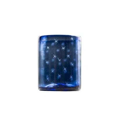 Half Past Seven Starry Night Rocks Glass — French Blue