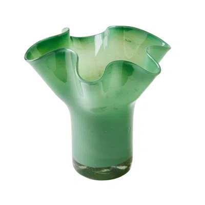 Half Past Seven White Lettuce Leaf Vase — Agave