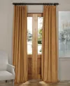 Half Price Drapes Amber Gold Signature Velvet Blackout Curtain In Gold