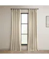 Half Price Drapes Angora Beige Signature Plush Velvet Hotel Blackout Curtain In Beige,tan