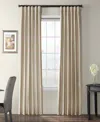 Half Price Drapes Antique Beige Faux Silk Taffeta Blackout Curtain In Beige,tan