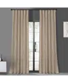 Half Price Drapes Antique Beige Faux Silk Taffeta Blackout Curtain In Multi