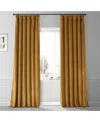 Half Price Drapes Apple Cider Gold Signature Plush Velvet Hotel Blackout Curtain In Gold