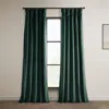 Half Price Drapes Aquarius Blue Heritage Plush Velvet Room Darkening Curtain