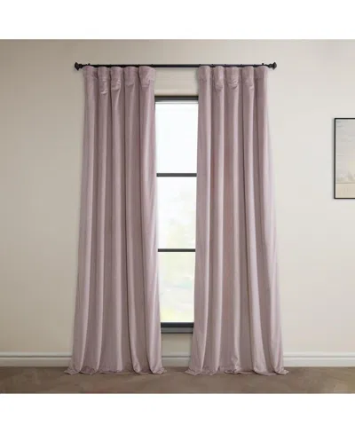 Half Price Drapes Aquarius Blue Heritage Plush Velvet Room Darkening Curtain In Purple
