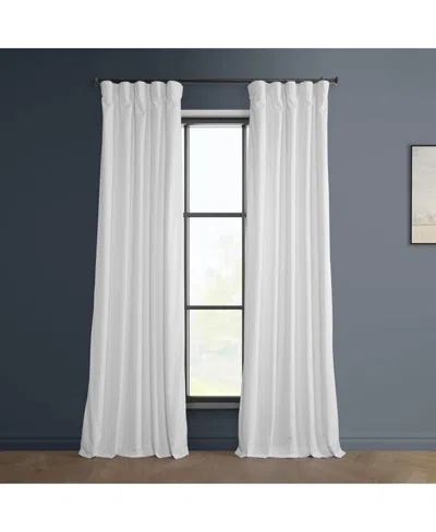 Half Price Drapes Aquarius Blue Heritage Plush Velvet Room Darkening Curtain