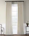 Half Price Drapes Barley Heavy Faux Linen Curtain In Beige,tan