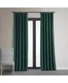 Half Price Drapes Blackforest Green Signature Velvet Blackout Curtain In Green