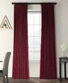 Half Price Drapes Burgundy Signature Extra Wide Velvet Blackout Curtain In Burgundy
