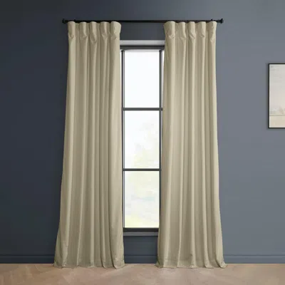 Half Price Drapes Cinema Red Heritage Plush Velvet Room Darkening Curtain In Brown