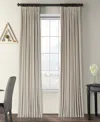 Half Price Drapes Cool Beige Signature Extra Wide Velvet Blackout Curtain In Beige,tan