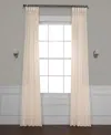 Half Price Drapes Cotton Seed Textured Faux Linen Sheer Curtain In Cream