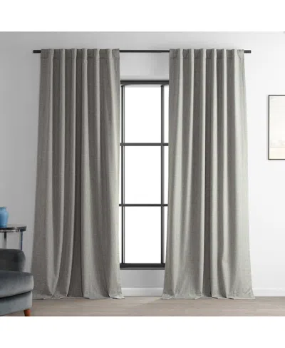 Half Price Drapes Dark Greige Performance Linen Hotel Blackout Curtain In Beige,tan