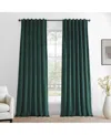Half Price Drapes Deep Green Simply Velvet Room Darkening Curtain Pair (2 Panels)