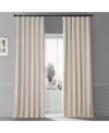 Half Price Drapes Diva Cream Signature Plush Velvet Hotel Blackout Curtain In Cream