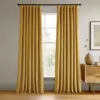 Half Price Drapes Fool's Gold Signature Velvet Blackout Curtain In Gold