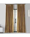 Half Price Drapes Golden Spice Faux Silk Taffeta Blackout Curtain In Gold