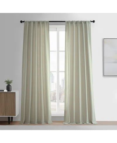 Half Price Drapes Greige Simply Faux Linen Curtain Pair (2 Panels)