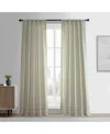 Half Price Drapes Greige Simply Faux Linen Curtain Pair (2 Panels)