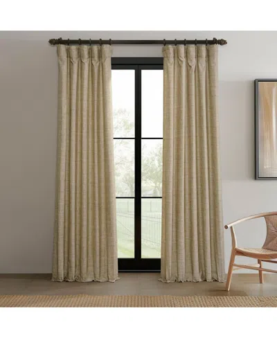 Half Price Drapes Grey Raw Weave Linen Curtains (2 Panels) Rod Pocket Window Curtains And Drapes, 50w X 96l